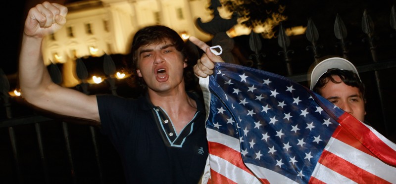 Beginilah Warga AS Sambut "Syahidnya" Usamah bin Ladin