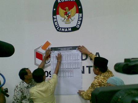 Pemilu 2009 : Tuna Netra Pakai 'Template Braile' untuk Menandai Pilihan