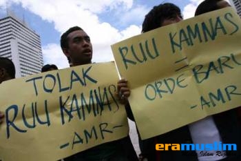 RUU Kamnas Berpihak Kepentingan Asing