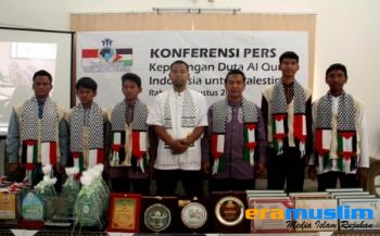 KNRP Kirimkan Delapan Delegasi Duta Alquran ke Jalur Gaza
