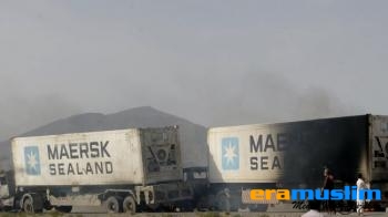 Dua Truk Pasokan NATO Dibakar di Barat Daya Pakistan