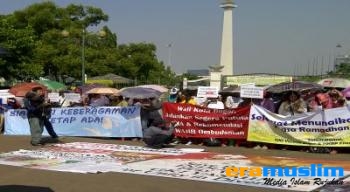 Unjuk Kekuatan, Jemaat GKI Yasmin Demo Istana Minta SBY Tegas