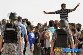 Polisi Yordania Bentrok dengan Pengungsi Suriah di Kamp Pengungsian