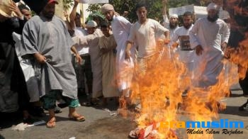 Ribuan Demonstran Maroko Kembali Turun ke Jalan Kecam Film Anti Islam