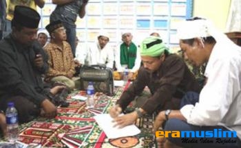 Pengikut Aliran Sesat Laduni Aceh Disyahadatkan Kembali