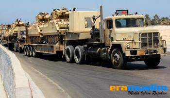 Mesir Gunakan Pesawat dan Tank di Sinai untuk Pertama Kalinya Sejak 1973 