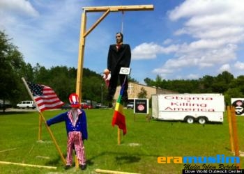 "Obama" Digantung di Halaman Gereja Milik Pendeta Terry Jones