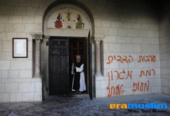 Pemukim Yahudi Kembali Serang Biara Kristen di Wilayah Pendudukan