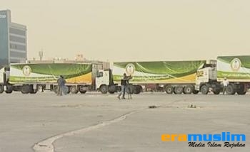 Konvoi Bantuan Saudi untuk Pengungsi Suriah Meninggalkan Riyadh