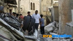 Serangan Mematikan Rezim Assad di Aleppo Tewaskan 25 Orang